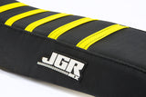 JGRMX Ribbed Motocross black seat cover detail